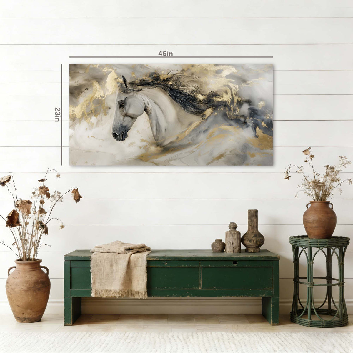 White Abstract Abstract Wall Art for Living Room Canvas Painting Prints Artwork Family Bedroom Office Decor