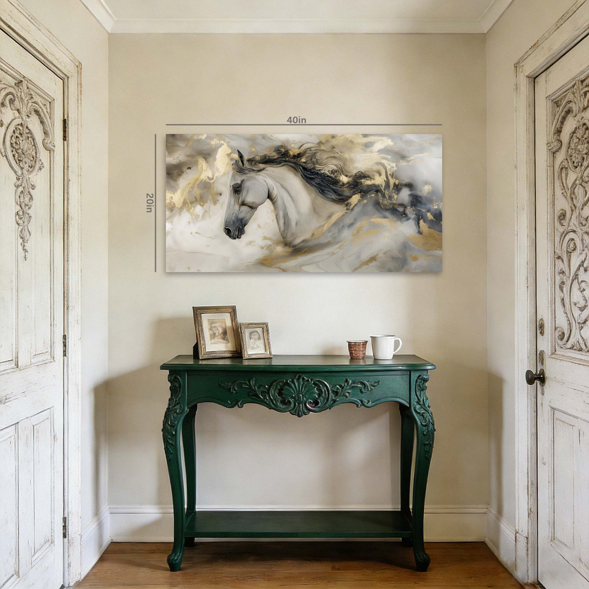 White Abstract Abstract Wall Art for Living Room Canvas Painting Prints Artwork Family Bedroom Office Decor