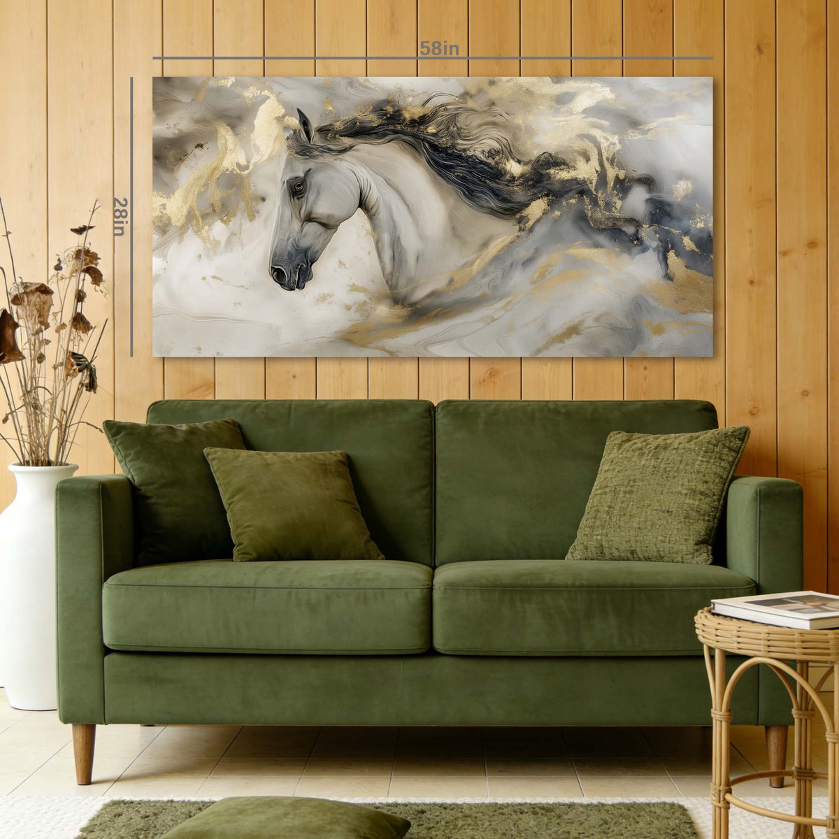 White Abstract Abstract Wall Art for Living Room Canvas Painting Prints Artwork Family Bedroom Office Decor