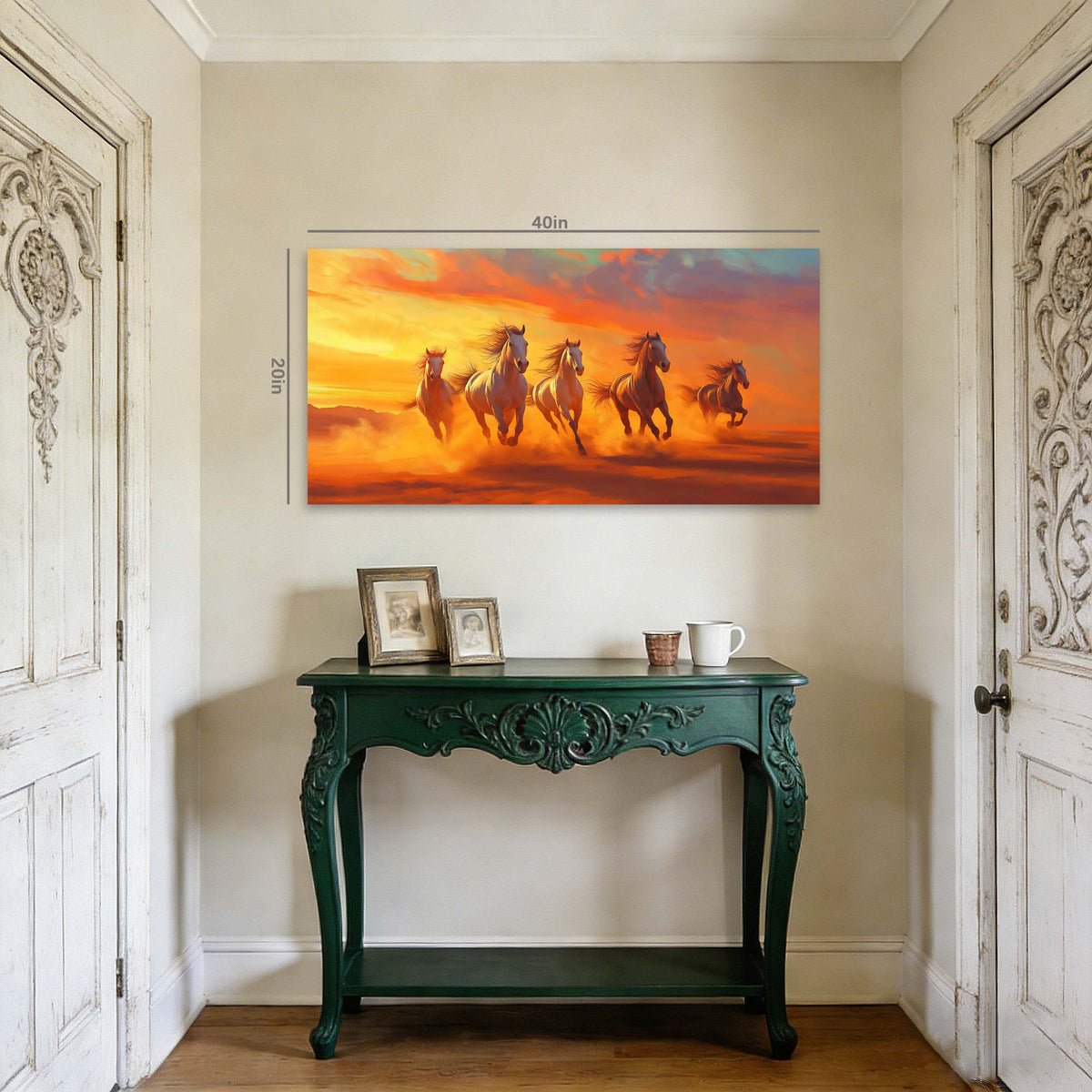 Yellow Fantasy Animals Wall Art for Living Room Canvas Painting Prints Artwork Family Bedroom Office Decor