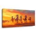 Yellow Fantasy Animals Wall Art for Living Room Canvas Painting Prints Artwork Family Bedroom Office Decor