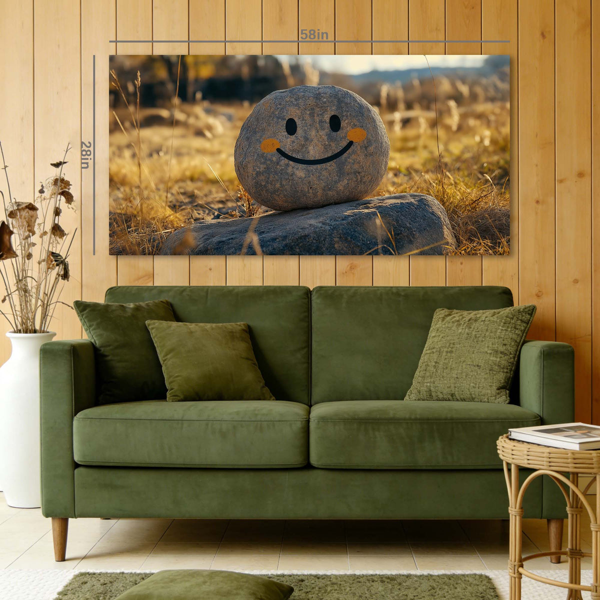 Red Rustic Funny Wall Art Art Deco Painting Prints Canvas Artwork Living Room Family Bedroom Office Decor