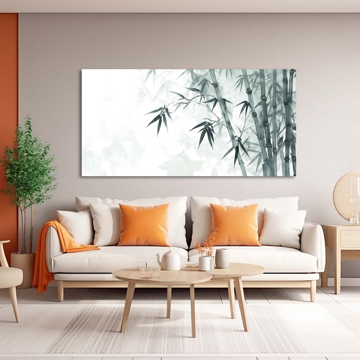 Navy Blue Asian Nature Wall Art Art Deco Painting Prints Canvas Artwork Living Room Family Bedroom Office Decor