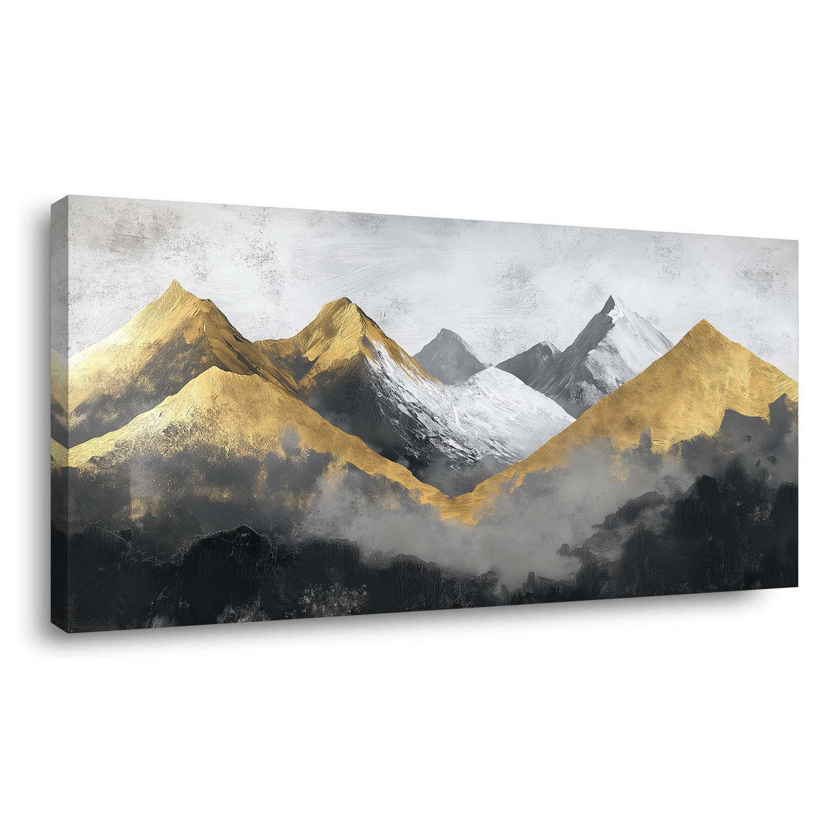 Navy Blue Abstract Nature Canvas Wall Art for Living Room Prints Artwork Bedroom Office Decor