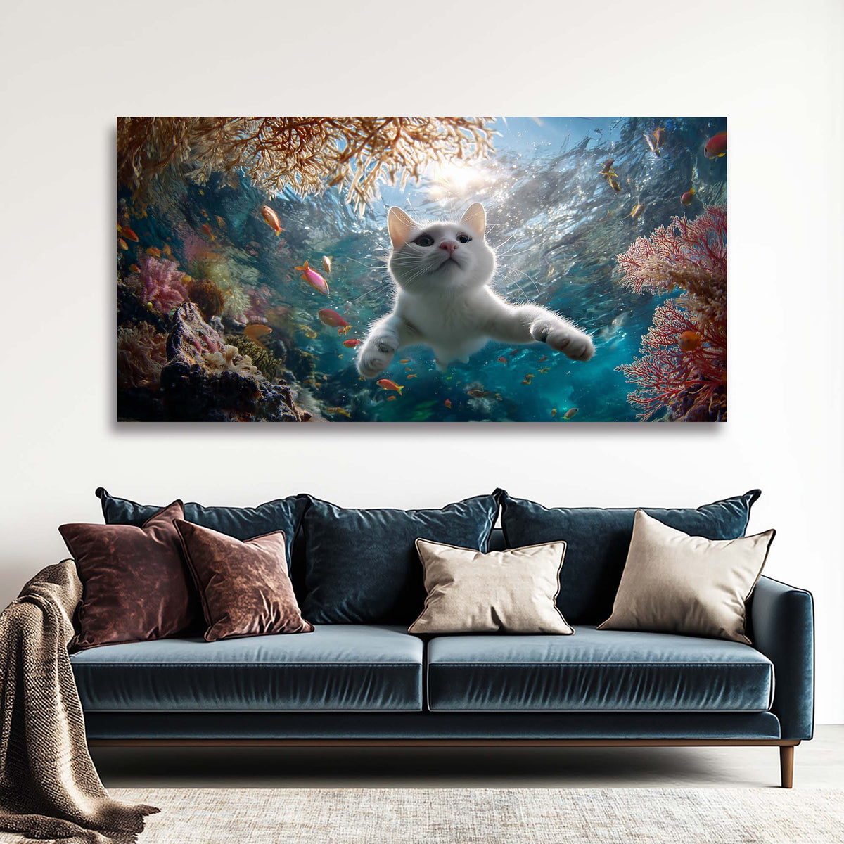 White Tropical Nature Wall Art Art Deco Painting Prints Canvas Artwork Living Room Family Bedroom Office Decor