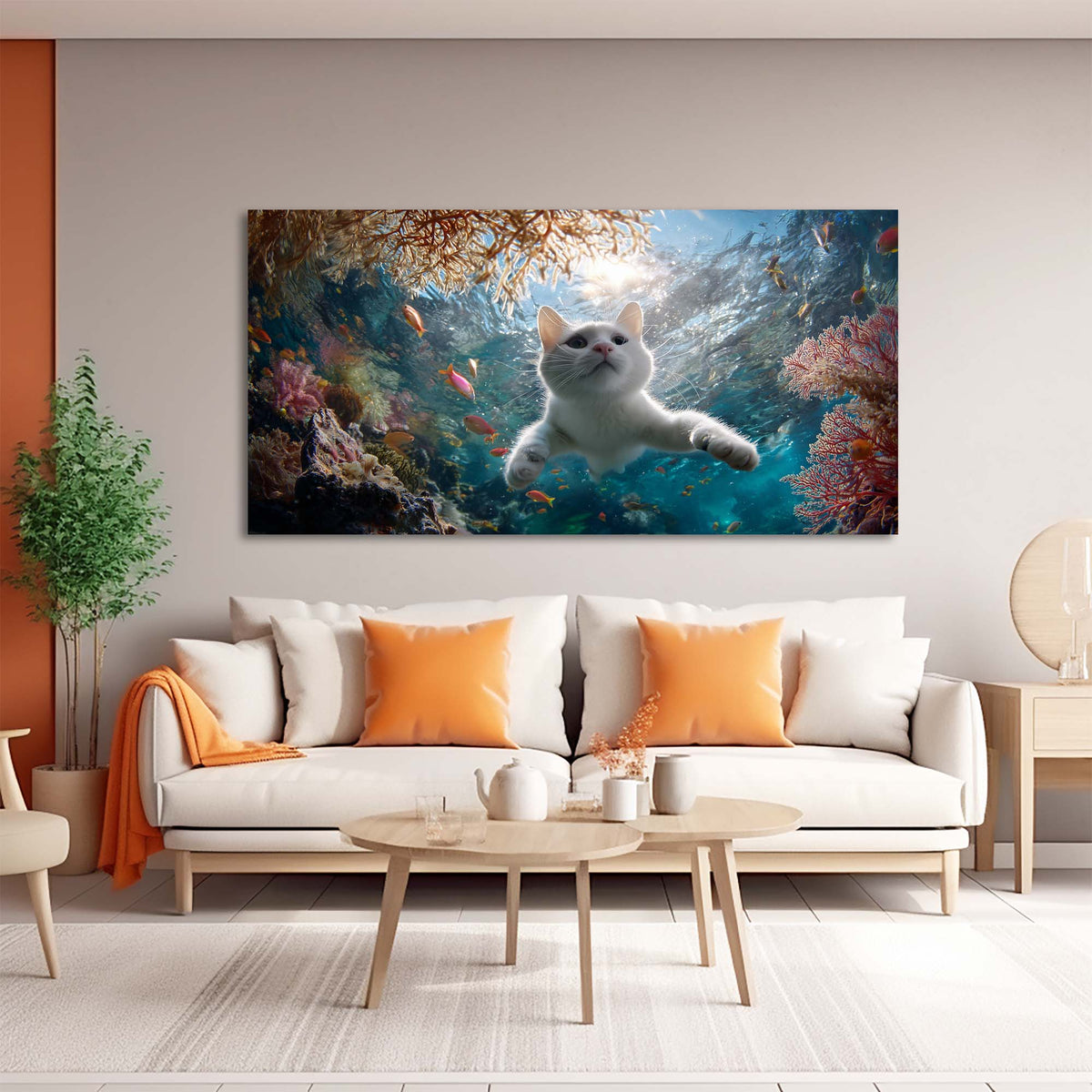 White Tropical Nature Wall Art Art Deco Painting Prints Canvas Artwork Living Room Family Bedroom Office Decor