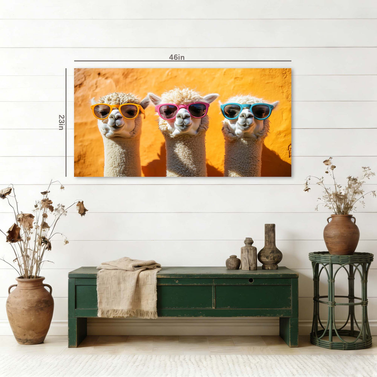 Pink Wildlife Animals Wall Art Canvas Painting Prints Artwor Office Bedroom Living Room Decor