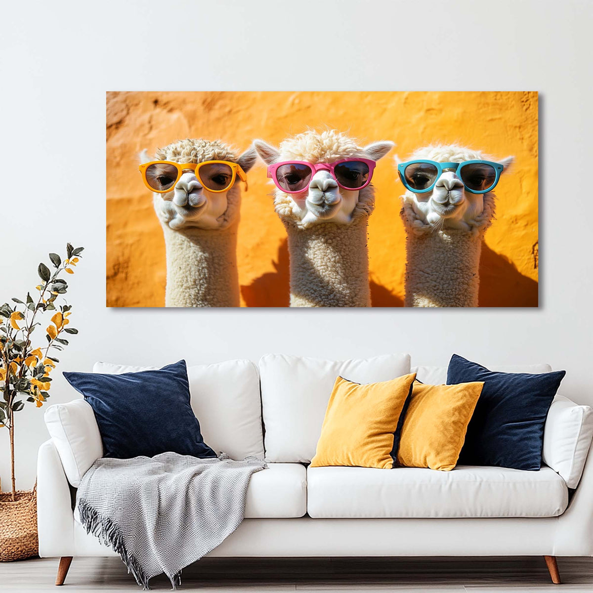 Pink Wildlife Animals Wall Art Canvas Painting Prints Artwor Office Bedroom Living Room Decor