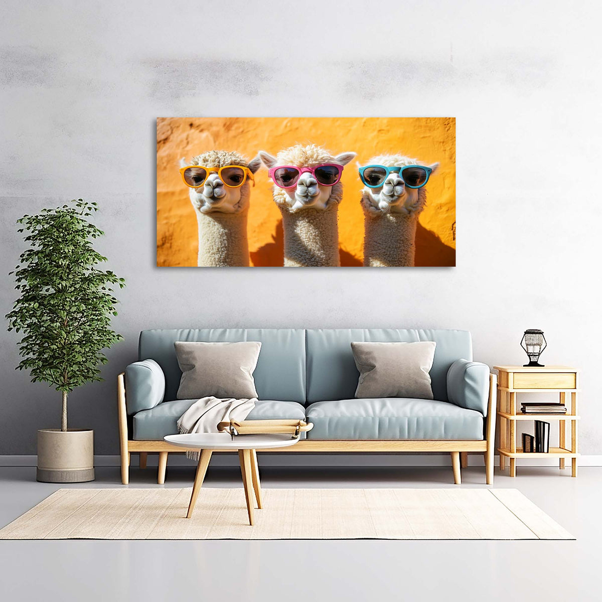 Pink Wildlife Animals Wall Art Canvas Painting Prints Artwor Office Bedroom Living Room Decor