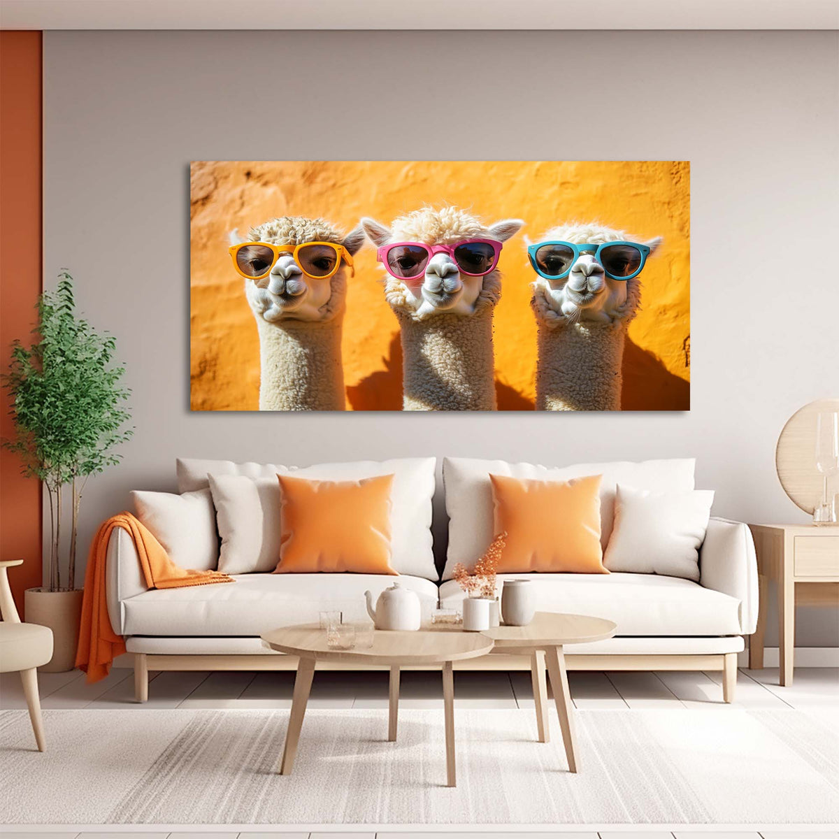 Pink Wildlife Animals Wall Art Canvas Painting Prints Artwor Office Bedroom Living Room Decor