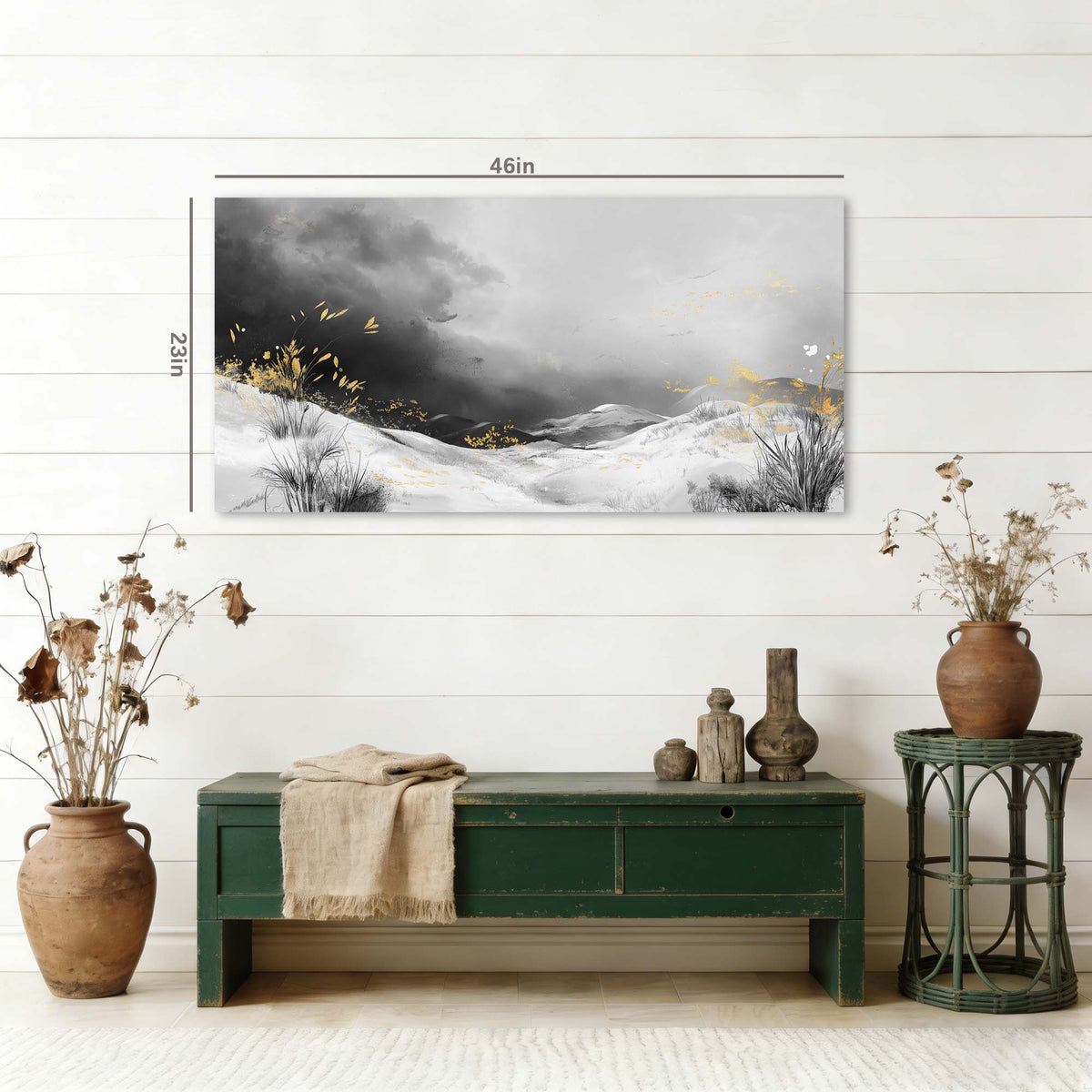Navy Blue Black and White Nature Wall Art Modern Canvas Painting Prints Artwork Office Hallway Bedroom Living Room Decor