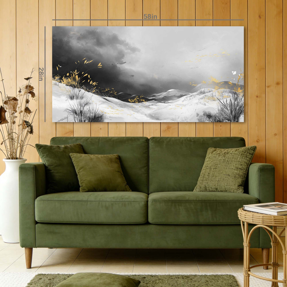 Navy Blue Black and White Nature Wall Art Modern Canvas Painting Prints Artwork Office Hallway Bedroom Living Room Decor