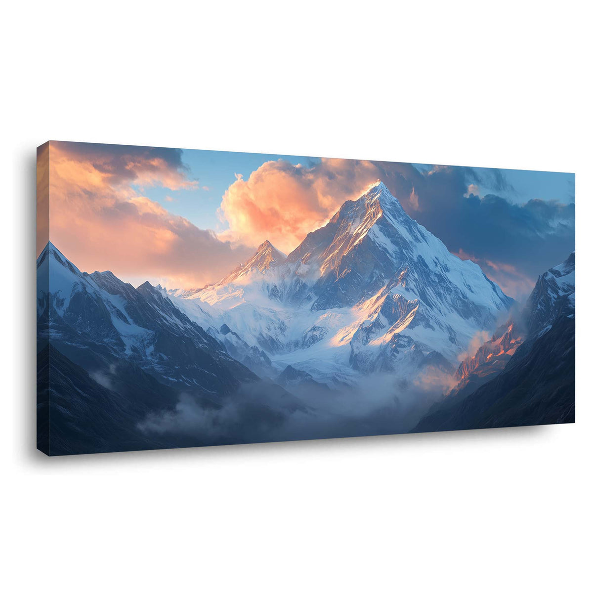 Navy Blue Fantasy Nature Canvas Wall Art for Living Room Prints Artwork Bedroom Office Decor