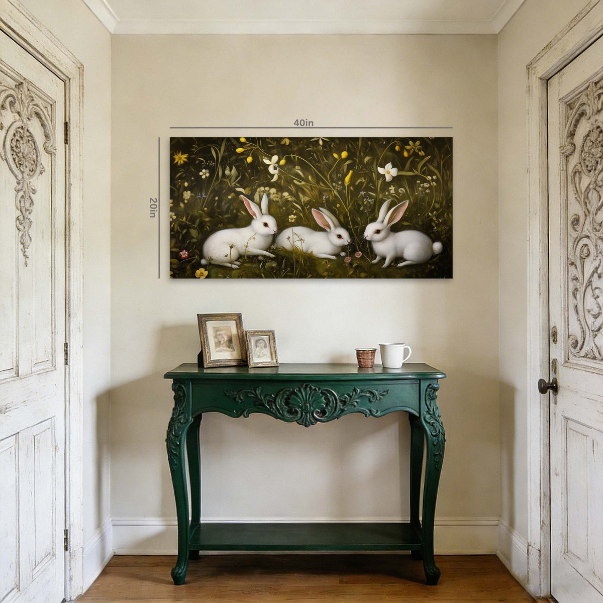 Yellow Floral Animals Wall Art Canvas Painting Prints Artwor Office Bedroom Living Room Decor