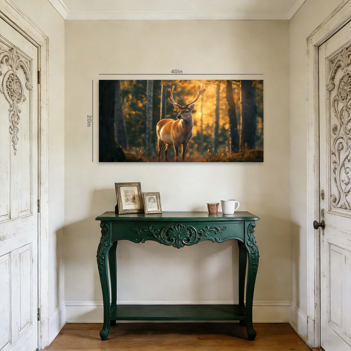 Khaki Wildlife Animals Wall Art Modern Canvas Painting Prints Artwork Office Hallway Bedroom Living Room Decor