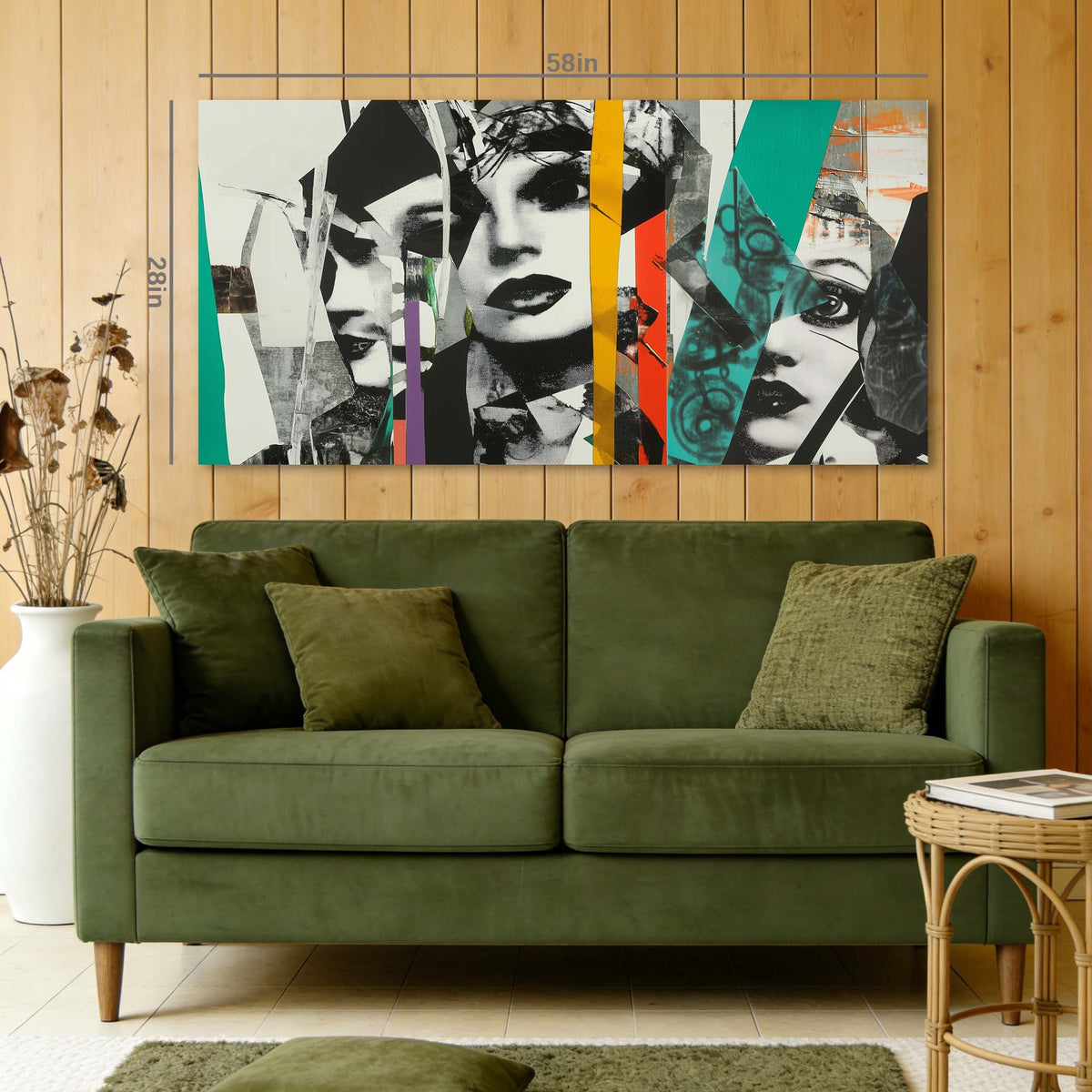 Navy Blue Abstract Abstract Wall Art Art Deco Painting Prints Canvas Artwork Living Room Family Bedroom Office Decor