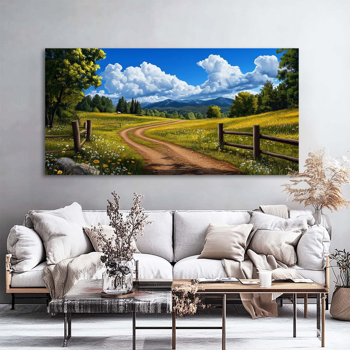 White Nature Wall Art Paintings Print Canvas Painting Prints Modern Artwork Office Living Room Over the Couch Bedroom Decor