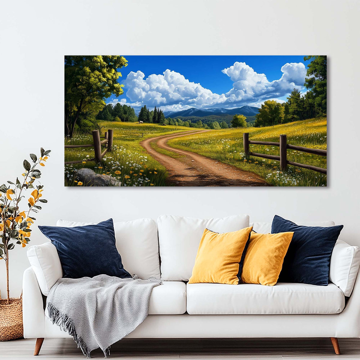 White Nature Wall Art Paintings Print Canvas Painting Prints Modern Artwork Office Living Room Over the Couch Bedroom Decor