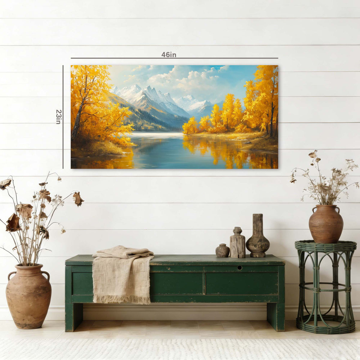 Khaki Pretty Nature Wall Art Modern Canvas Painting Prints Artwork Office Hallway Bedroom Living Room Decor