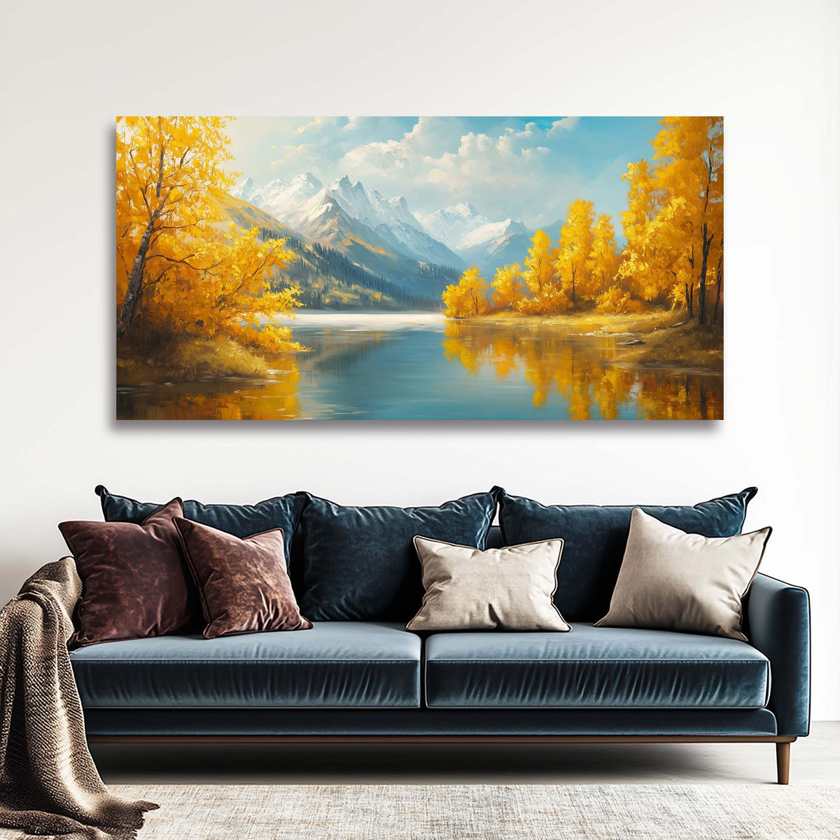 Khaki Pretty Nature Wall Art Modern Canvas Painting Prints Artwork Office Hallway Bedroom Living Room Decor