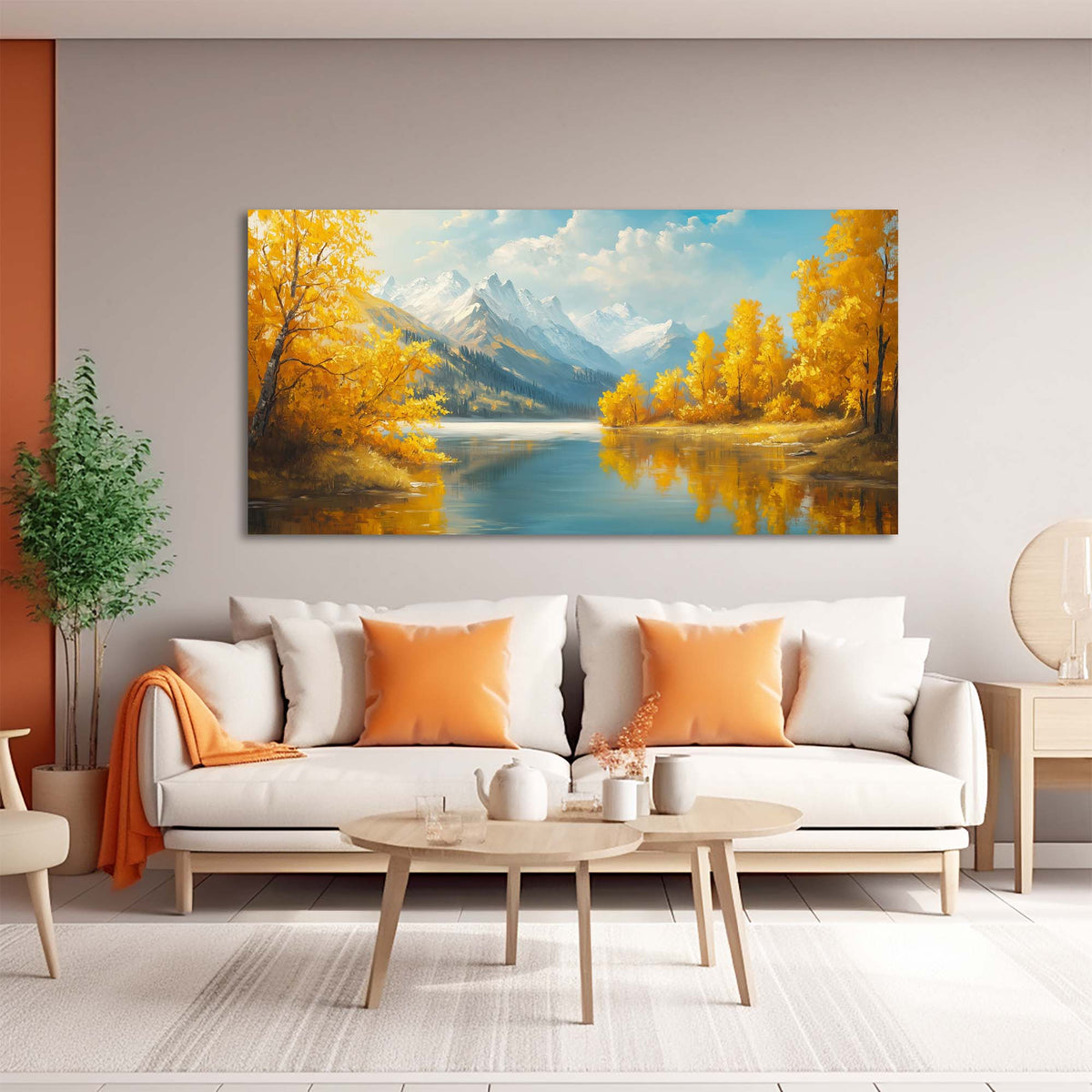 Khaki Pretty Nature Wall Art Modern Canvas Painting Prints Artwork Office Hallway Bedroom Living Room Decor