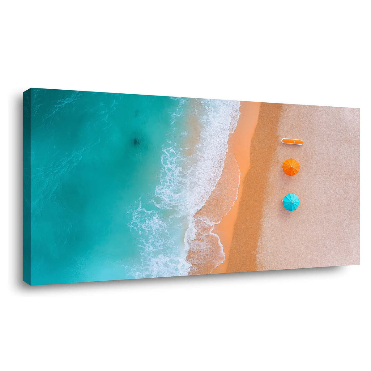 Gold Coastal Nature Canvas Wall Art for Living Room Prints Artwork Bedroom Office Decor