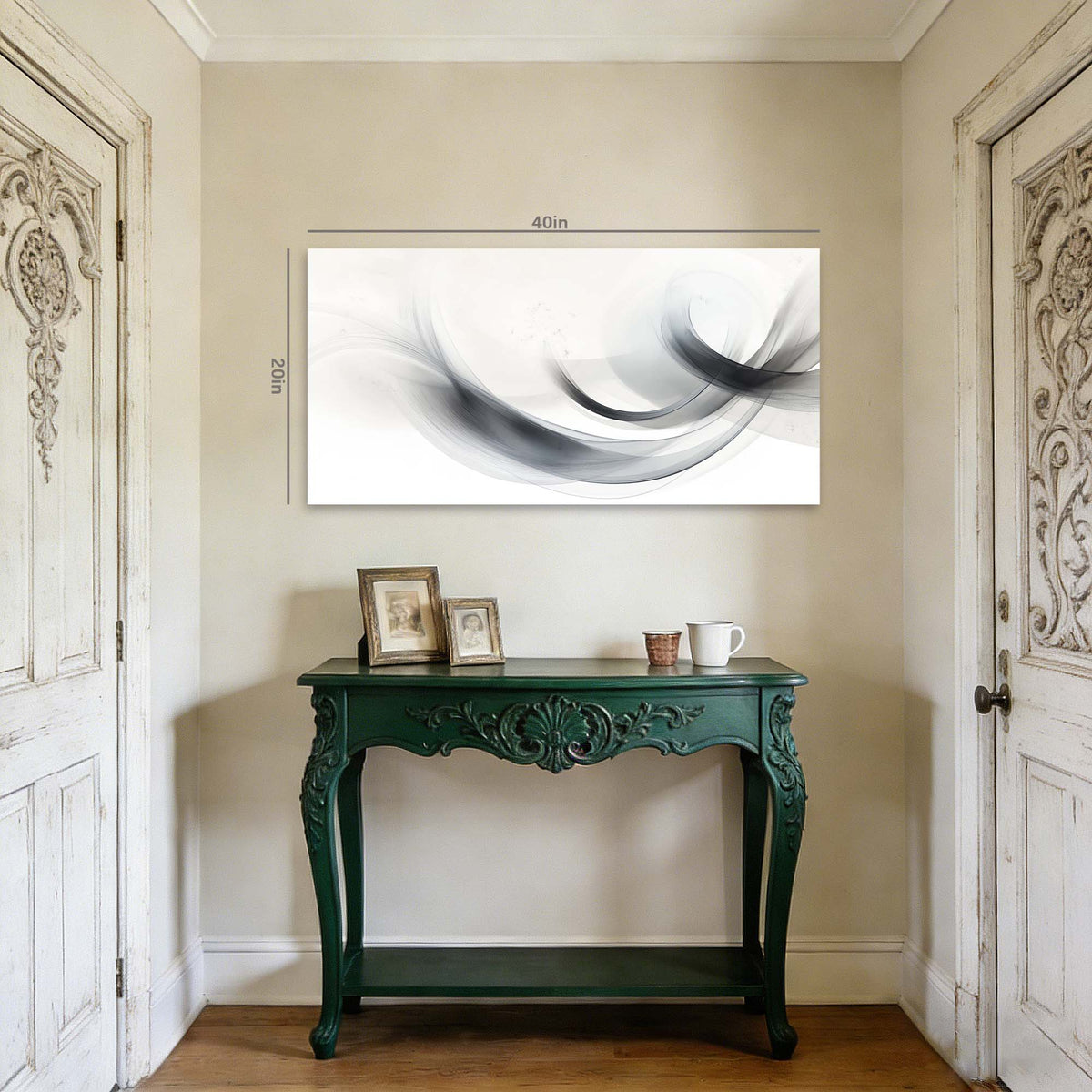 Navy Blue Abstract Wall Art Paintings Print Canvas Painting Prints Modern Artwork Office Living Room Over the Couch Bedroom Decor