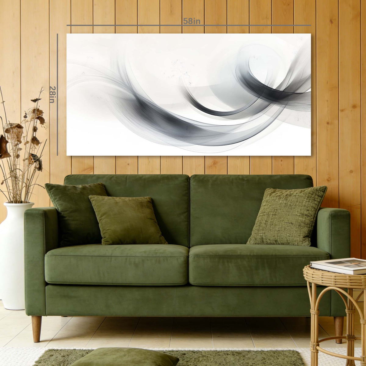 Navy Blue Abstract Wall Art Paintings Print Canvas Painting Prints Modern Artwork Office Living Room Over the Couch Bedroom Decor
