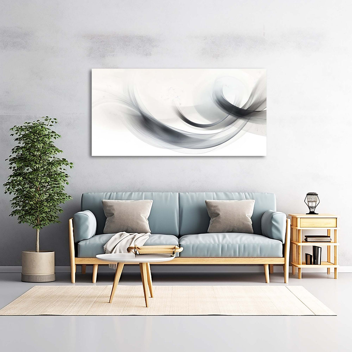 Navy Blue Abstract Wall Art Paintings Print Canvas Painting Prints Modern Artwork Office Living Room Over the Couch Bedroom Decor