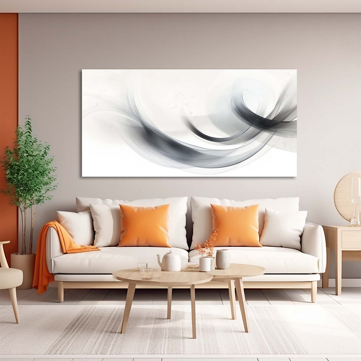 Navy Blue Abstract Wall Art Paintings Print Canvas Painting Prints Modern Artwork Office Living Room Over the Couch Bedroom Decor