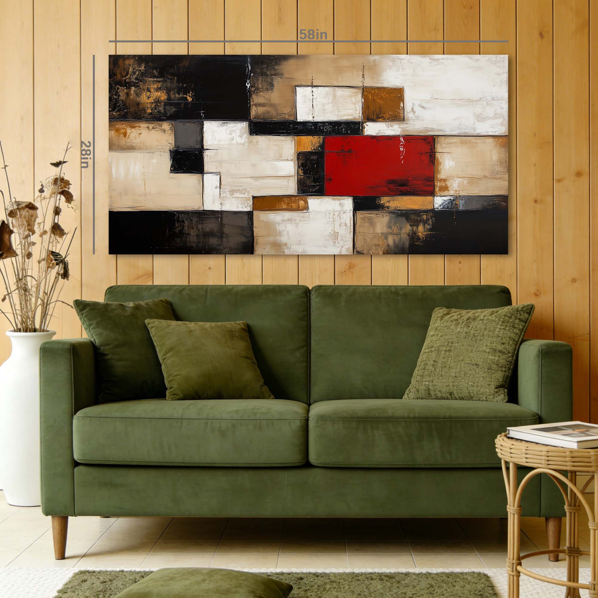 White Abstract Abstract Wall Art Art Deco Painting Prints Canvas Artwork Living Room Family Bedroom Office Decor