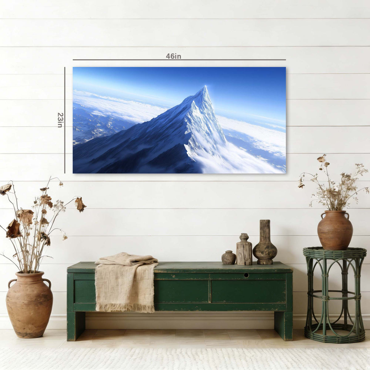 Navy Blue Fantasy Nature Wall Art for Living Room Canvas Painting Prints Artwork Family Bedroom Office Decor
