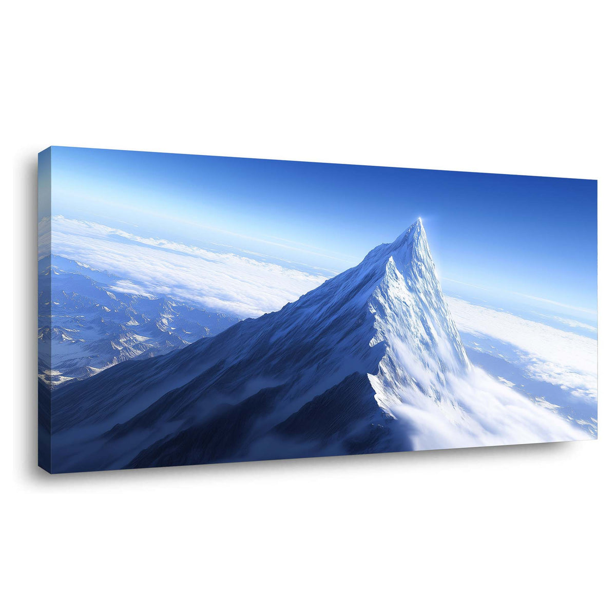 Navy Blue Fantasy Nature Wall Art for Living Room Canvas Painting Prints Artwork Family Bedroom Office Decor