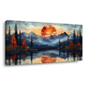 Navy Blue Fantasy Nature Wall Art for Living Room Canvas Painting Prints Artwork Family Bedroom Office Decor