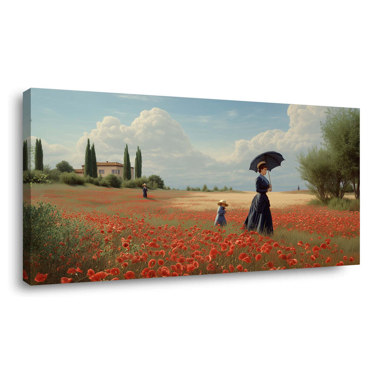Khaki Vintage Floral Wall Art Art Deco Painting Prints Canvas Artwork Living Room Family Bedroom Office Decor