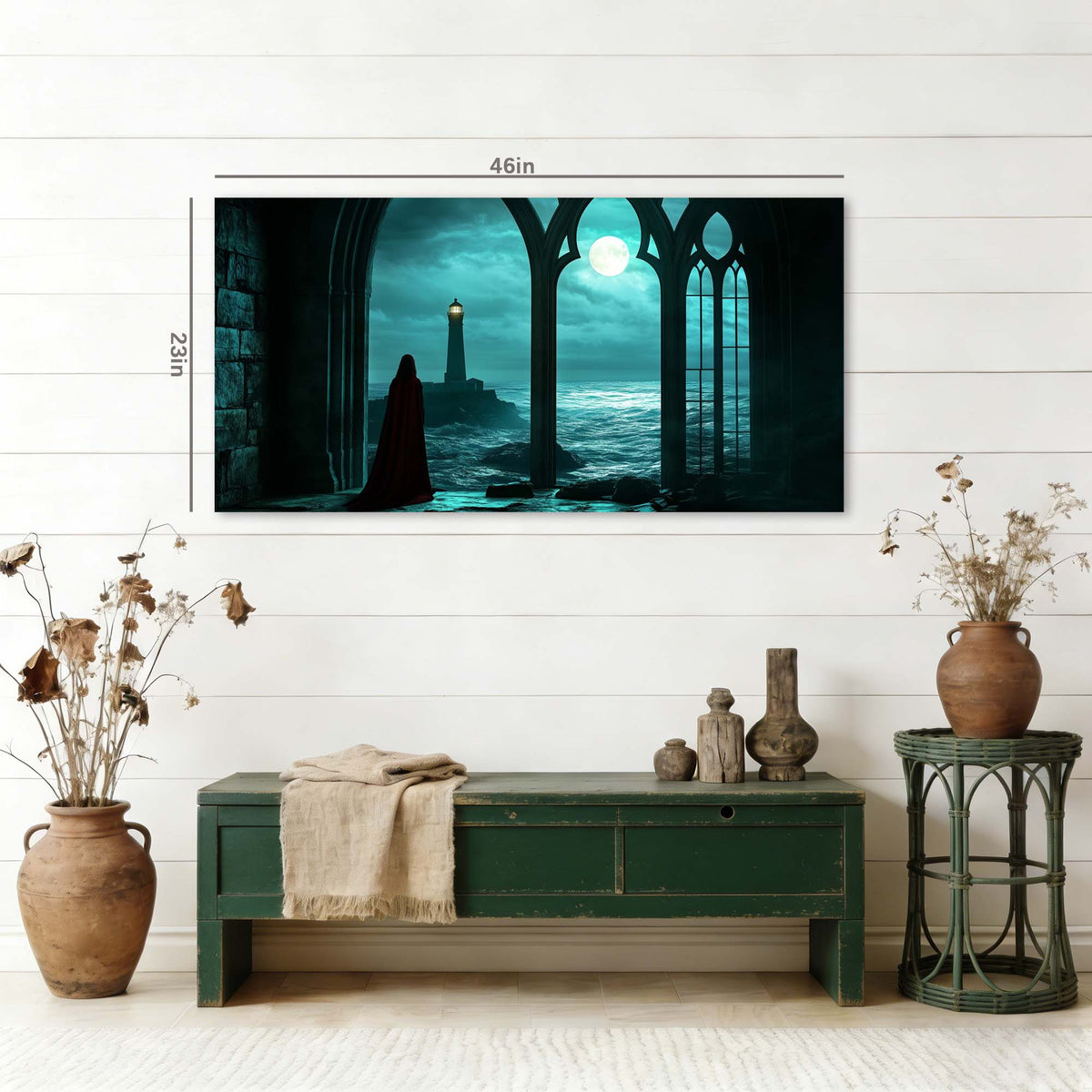 Red Fairytale Wall Art for Living Room Canvas Painting Prints Art Deco Artwork Office Bedroom Decor