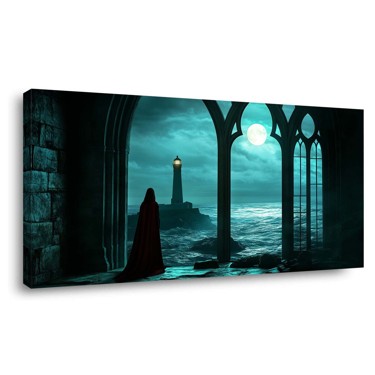 Red Fairytale Wall Art for Living Room Canvas Painting Prints Art Deco Artwork Office Bedroom Decor