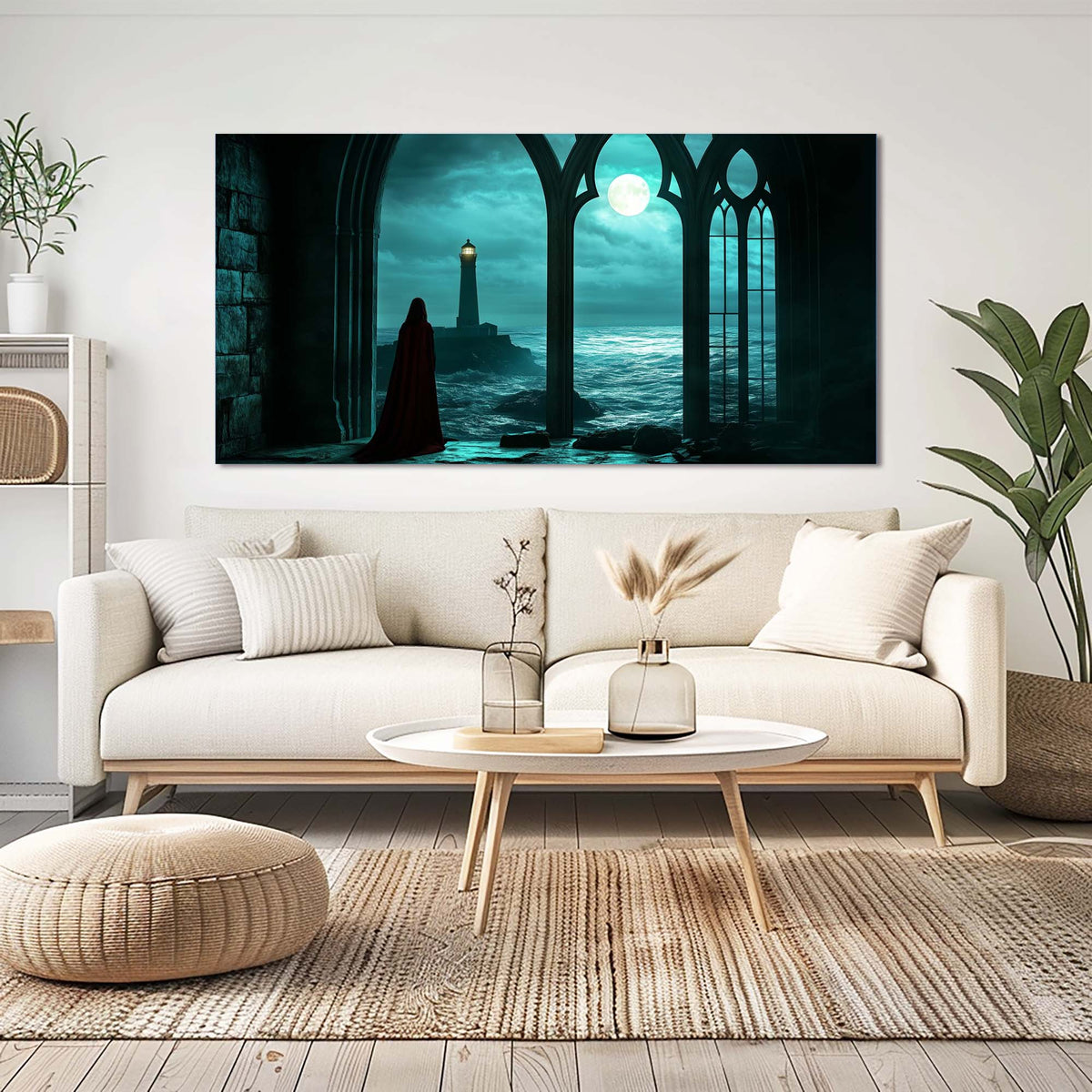 Red Fairytale Wall Art for Living Room Canvas Painting Prints Art Deco Artwork Office Bedroom Decor