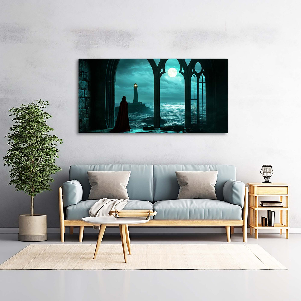 Red Fairytale Wall Art for Living Room Canvas Painting Prints Art Deco Artwork Office Bedroom Decor