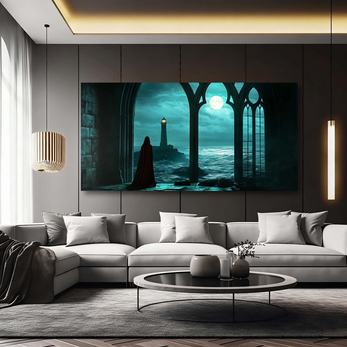 Red Fairytale Wall Art for Living Room Canvas Painting Prints Art Deco Artwork Office Bedroom Decor