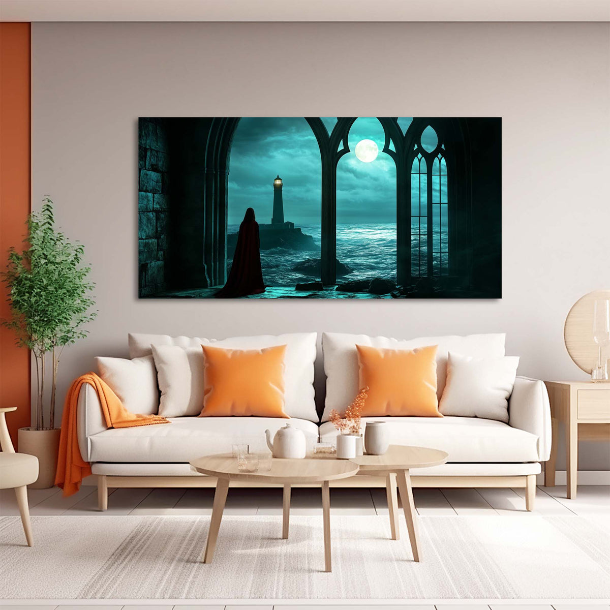 Red Fairytale Wall Art for Living Room Canvas Painting Prints Art Deco Artwork Office Bedroom Decor