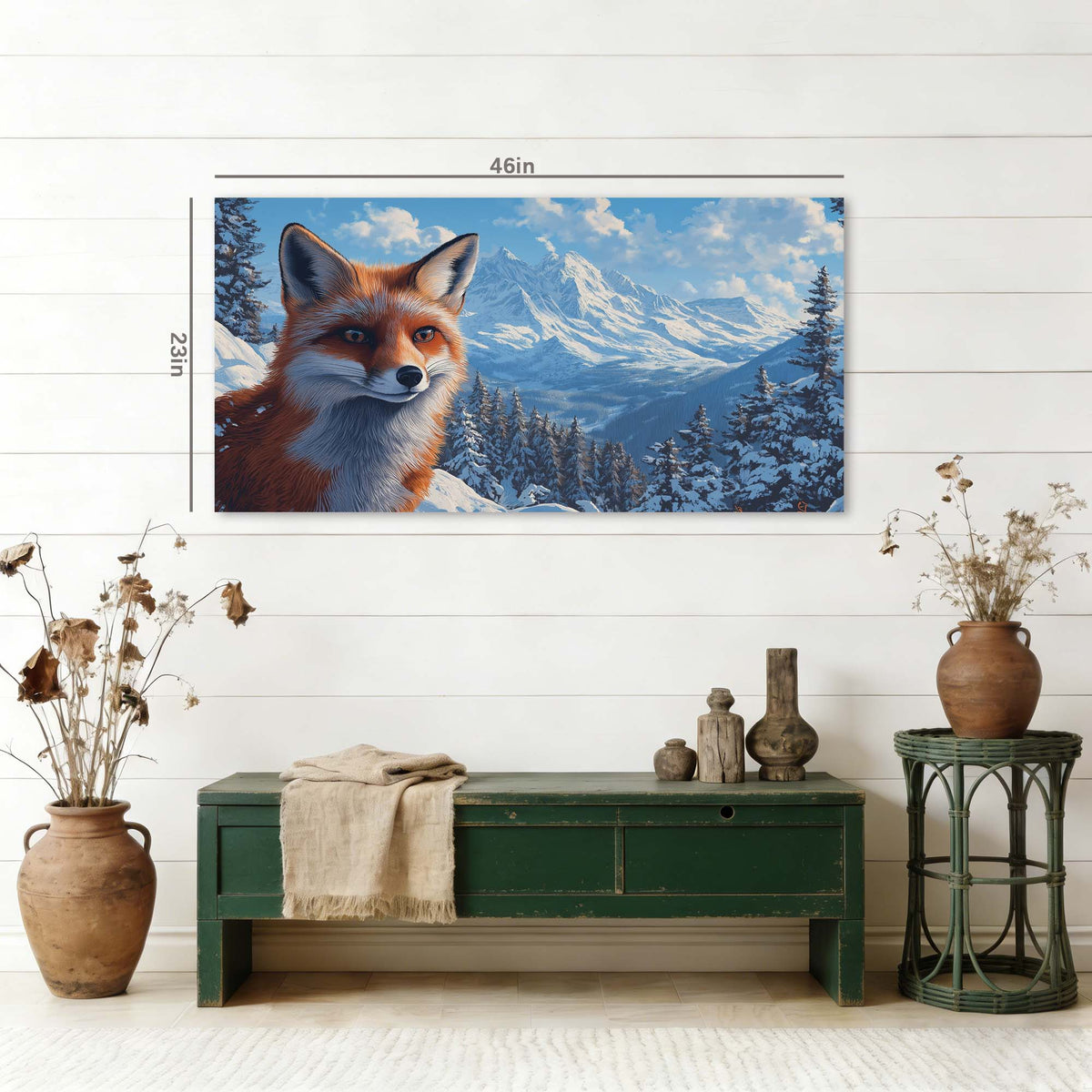 Navy Blue Wildlife Animals Canvas Wall Art for Living Room Prints Artwork Bedroom Office Decor