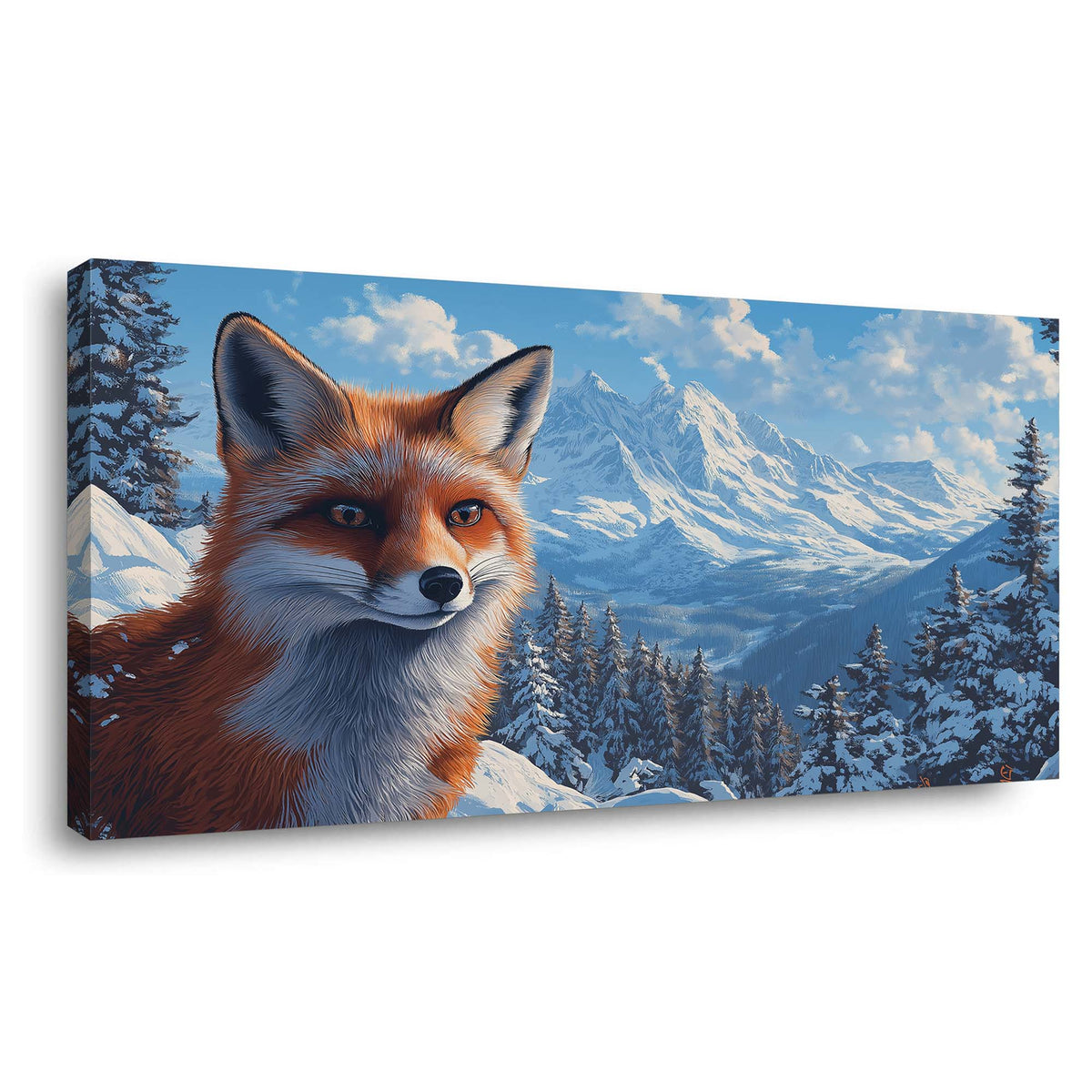 Navy Blue Wildlife Animals Canvas Wall Art for Living Room Prints Artwork Bedroom Office Decor