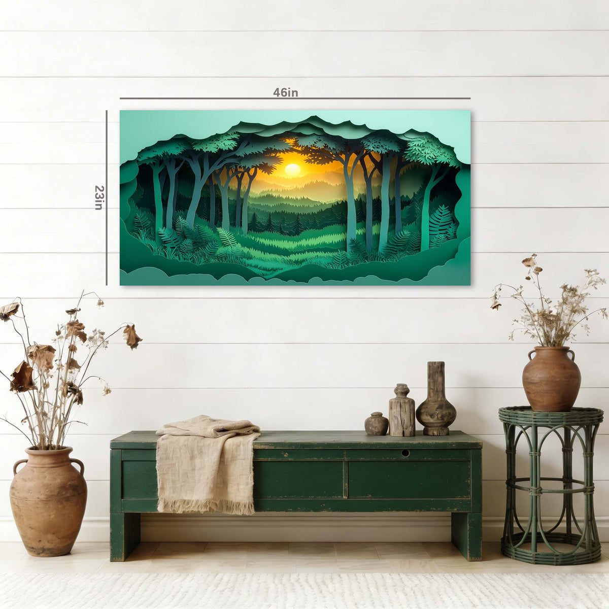 Gold Fantasy Nature Wall Art Modern Canvas Painting Prints Artwork Office Hallway Bedroom Living Room Decor