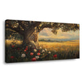 Red Pretty Floral Wall Art for Living Room Canvas Painting Prints Artwork Family Bedroom Office Decor