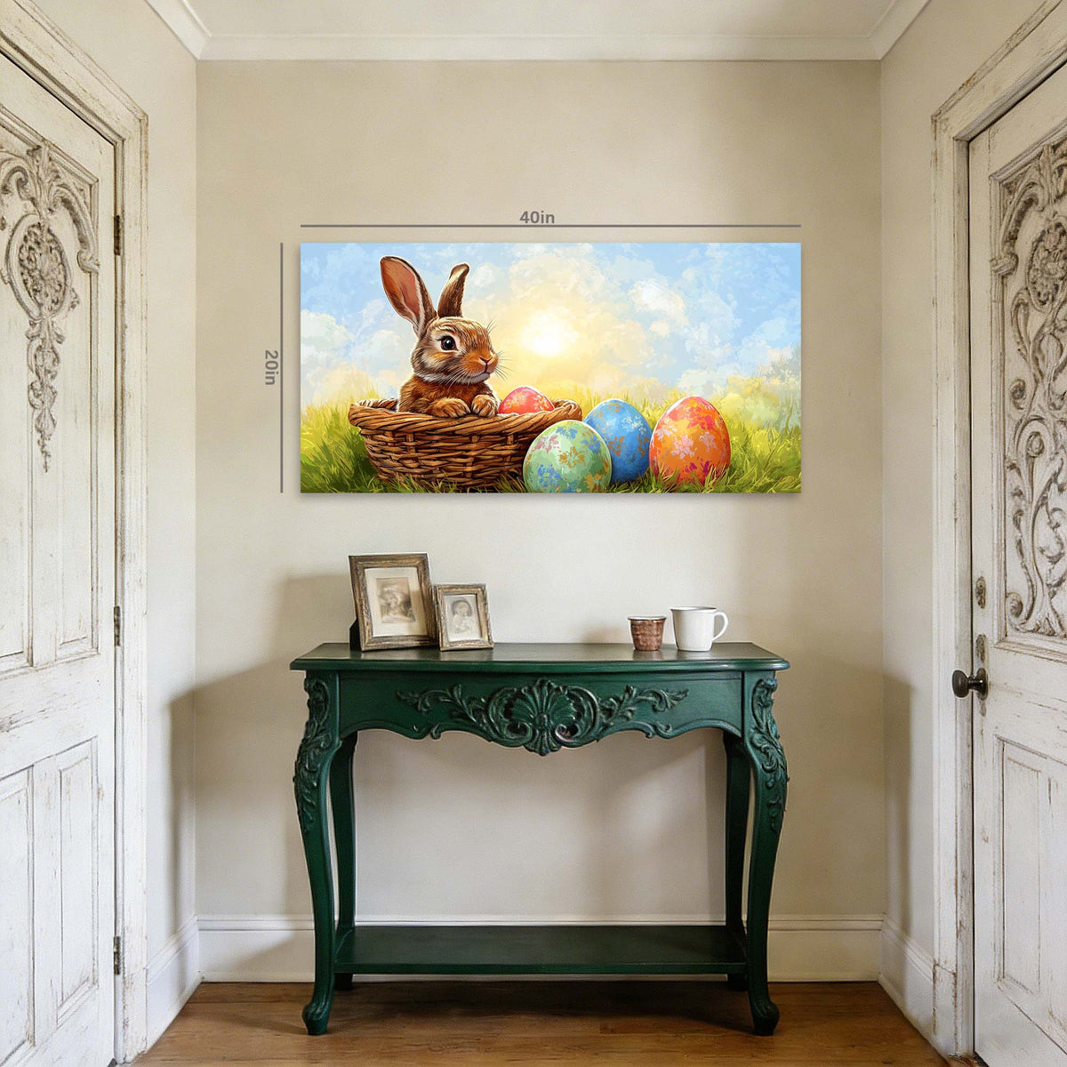 Blue Pretty Animals Wall Art Canvas Painting Prints Artwor Office Bedroom Living Room Decor