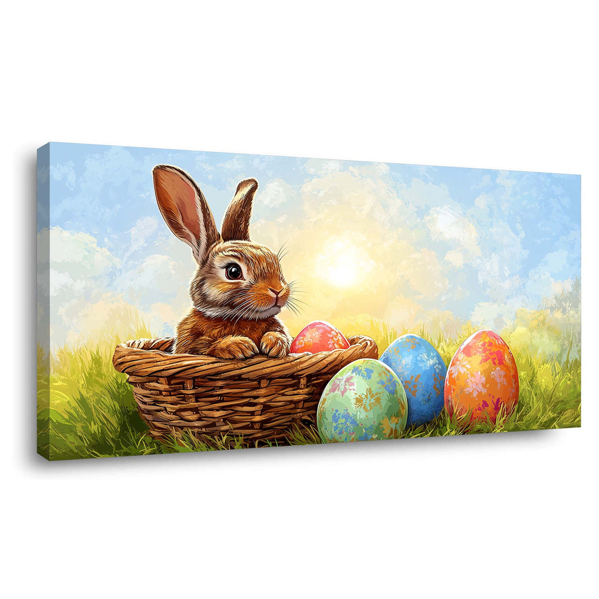 Blue Pretty Animals Wall Art Canvas Painting Prints Artwor Office Bedroom Living Room Decor