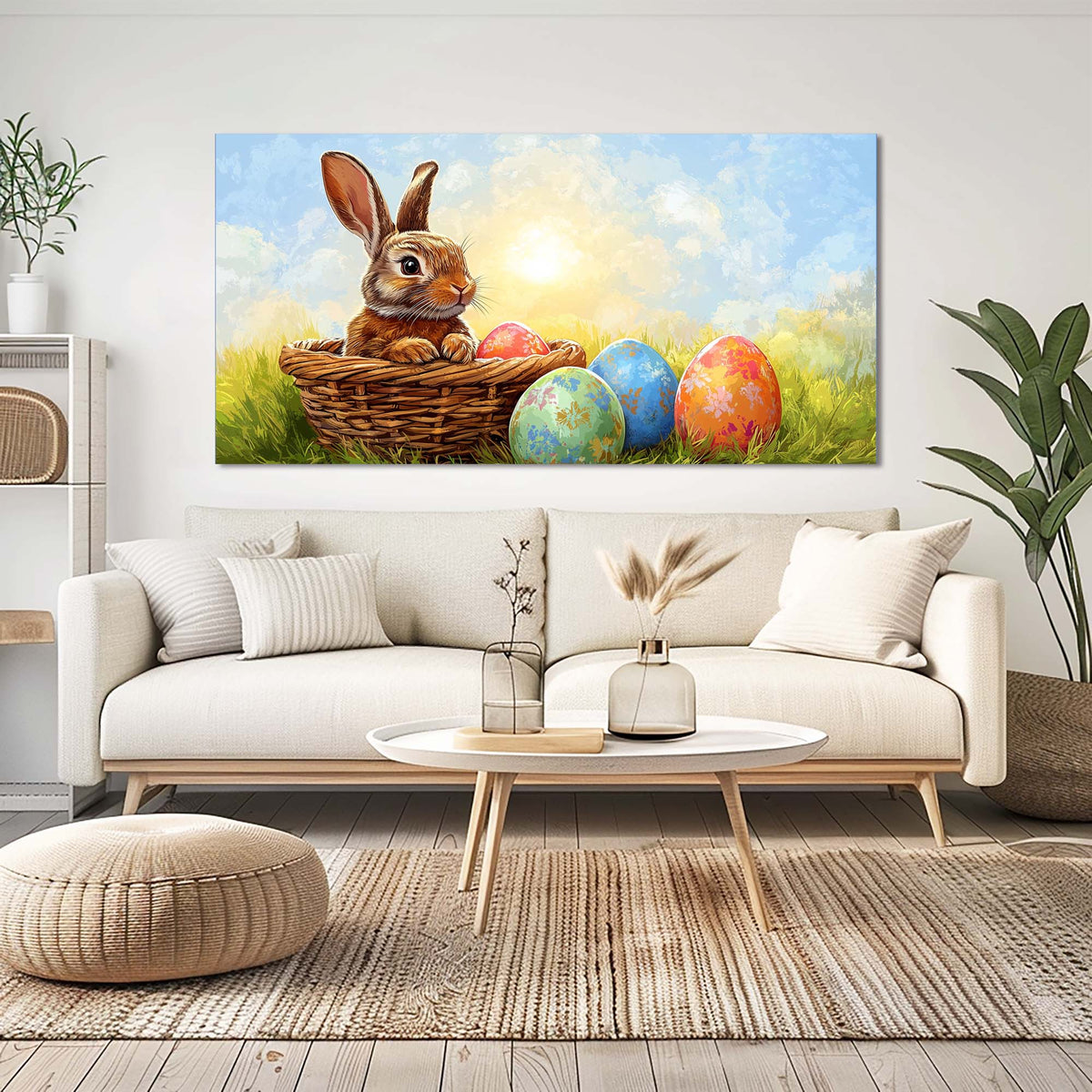 Blue Pretty Animals Wall Art Canvas Painting Prints Artwor Office Bedroom Living Room Decor