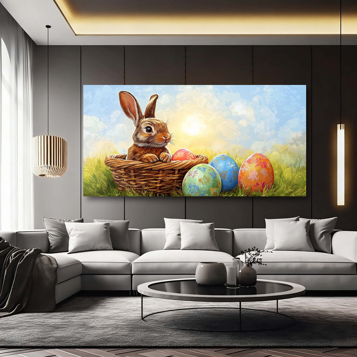 Blue Pretty Animals Wall Art Canvas Painting Prints Artwor Office Bedroom Living Room Decor
