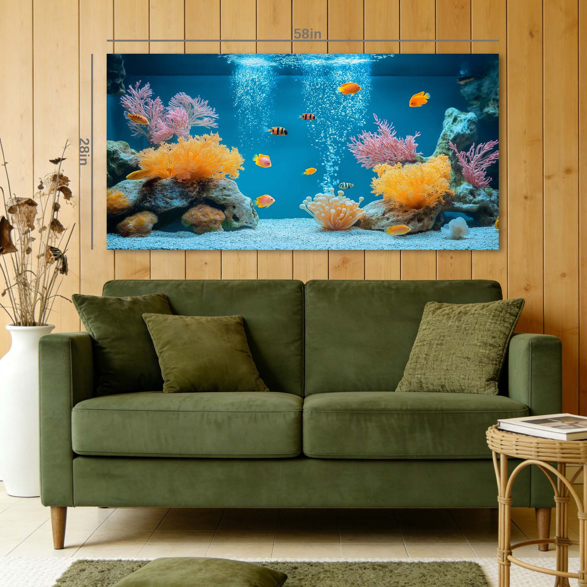 Navy Blue Tropical Animals Canvas Wall Art for Living Room Prints Artwork Bedroom Office Decor
